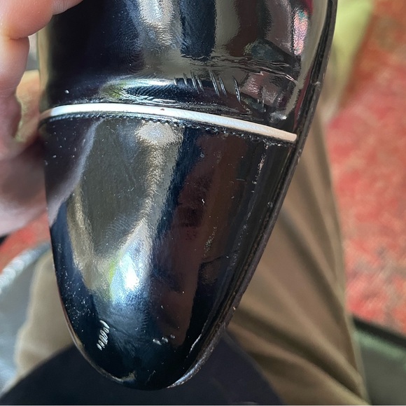 St. John Black White Patent Leather Pump - Picture 9 of 12